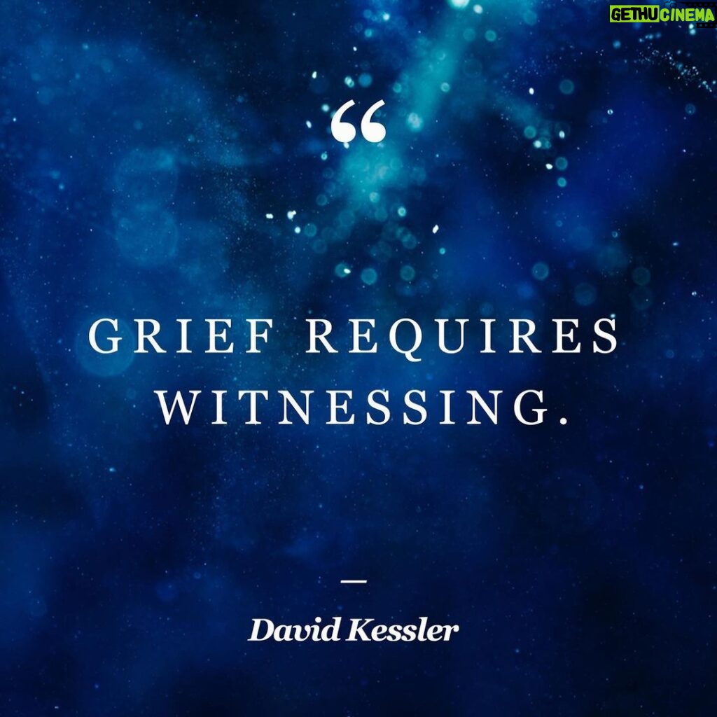 Brené Brown Instagram - As we mourn 500,000 COVID deaths in the US, I was reminded of this quote from @iamdavidkessler. When he said it during our conversation about grief on Unlocking Us, it hit me as truth. Often a number like 500,000 seems too big to get our heads and hearts around. The loss seems incomprehensible. But as our friends, family, and neighbors reckon with their grief, and do so without funerals and many of the important witnessing rituals that are part of our healing, it's important to remind them that they are seen, loved, and not alone. This is the full quote: “Each person's grief is as unique as their fingerprint. But what everyone has in common is that no matter how they grieve, they share a need for their grief to be witnessed. That doesn't mean needing someone to try to lessen it or reframe it for them. The need is for someone to be fully present to the magnitude of their loss without trying to point out the silver lining.” —David Kessler