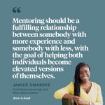 Brené Brown Instagram – When I crossed paths with @janiceomadeke earlier this year at Capital Factory—an accelerator and incubator firm in Austin—I knew in a split second that I wanted her to be a guest on “Dare to Lead.”

And, as you’ll hear Janice say in the episode that dropped today, those moments when we listen to our bodies and intuition can be the moments that change our lives.

A quick word about Janice: She grew up in the D.C. area, the proud daughter of immigrants, and found her love of graphic design, coding, and problem-solving fairly early in life (h/t to her dad, the Backstreet Boys, and a copy of “HTML for Dummies”).

She pursued those passions through her studies and into her early career in corporate America. But, in true entrepreneurial/start-up spirit, she soon got sparked by a facet of workplace culture in need of improvement: mentoring.

I’m skimming over many years of hard work and smart decision-making here, but eventually Janice founded and grew The Mentor Method, a sort of eHarmony-like platform that smartly pairs mentors and mentees in ways that help companies develop their talent pools and increase employee engagement.

Earlier this year, The Mentor Method was acquired by The Cru, a Black women–led national women’s training organization, making Janice, now an Austin resident, the first Black woman in the city’s history to pull off a venture-backed tech exit.

Janice’s combo of intellect and humility—understanding what we do well, where we need to grow, and being unafraid to ask for help along the way—is deeply inspiring.

And since I’ve given a shout-out to Janice’s dad here, I’d be remiss not to mention her mom as well. Janice credits her as the muse of The Mentor Method. This is a story about work, determination, and love.

I hope you’ll check out today’s #DaretoLead at the link in bio. It’s a masterclass on walking through this world with an immense amount of grace and courage.