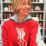 Brené Brown Instagram - I had to wear my @liverpoolfc hoodie today to our Friday all-hands on Zoom just so I could trash talk a couple of my favorite people.⁣ ⁣ It was Lauren’s birthday so I volunteered to sing and switched it up to “You Will Never Walk Alone.” She’s a Spurs fan. She muted me. ⁣ ⁣ And, Ashley - a Man City fan - asked me if I need a “Pep (Guardiola) talk.” ⁣ ⁣ Surrounded!