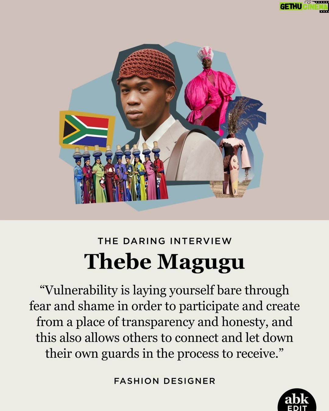 Brené Brown Instagram - Last summer, I received a flurry of texts from my fashionista friends that were all some version of, “OMG! @thebemagugu reads your books!” It turns out that he mentioned reading them in an interview for @britishvogue. It took me 20 seconds to fall in love with him and his breathtaking work! It took another 10 seconds to call my team and say, “We have to do a Daring Interview with him for the ABK Edit!” His words are as beautiful as his designs! If you know him, you’ll love this interview. You can find the link in my profile. If this is your introduction — you’re welcome! The stunning photography is by @travysowen.
