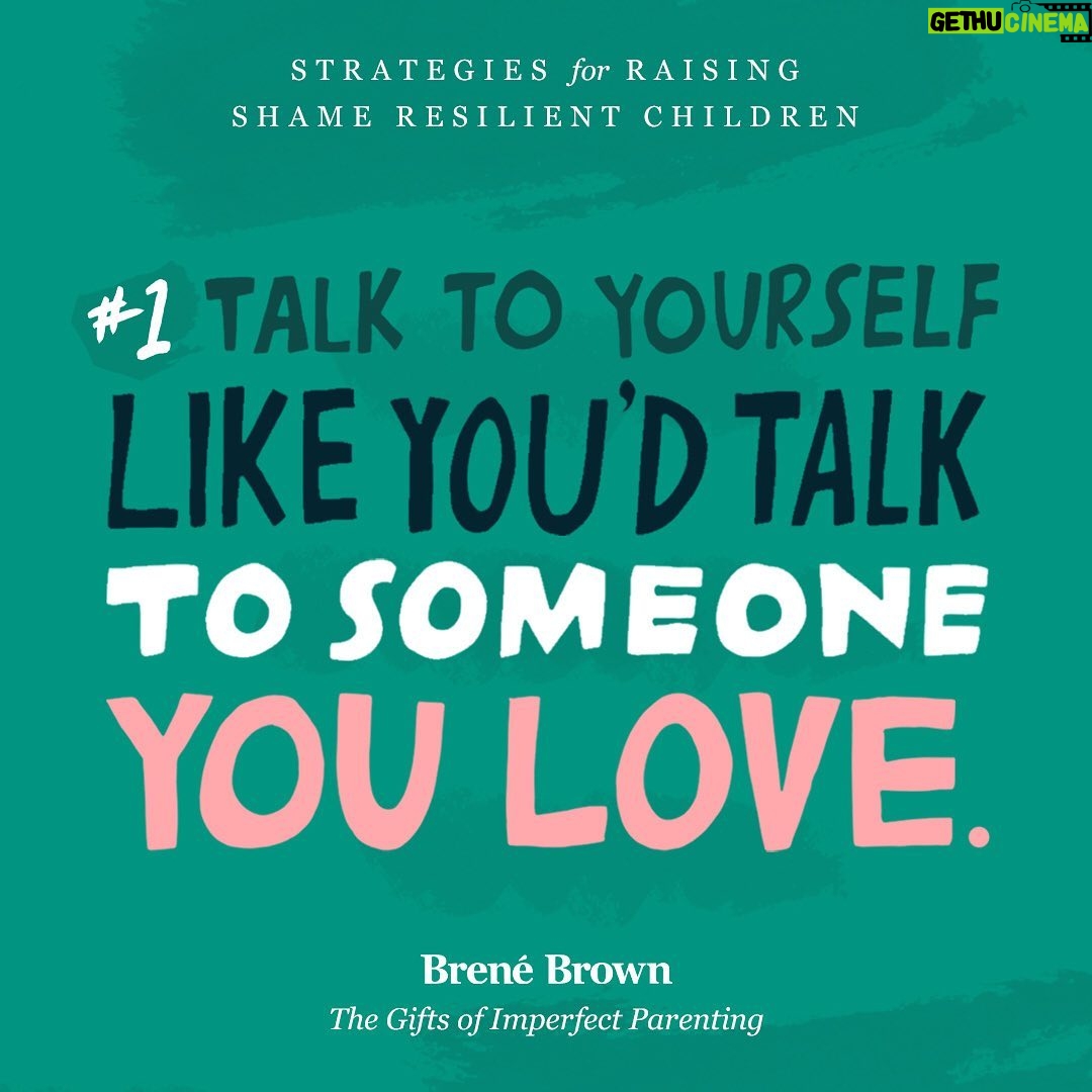 Brené Brown Instagram - I don't know about you, but this has been a tough parenting season for us. The fear is real, the hard conversations are in full swing, and it seems like the smallest things require significant cost/benefit analyses. I thought it might be a good time to dig back into The Gifts of Imperfect Parenting research. It's been helping us (huge thanks to all of the research participants). This first learning is a reminder of the core finding from this research: Some of the best strategies rely on modeling the behaviors we want to see. Turns out that we need to be the adult that we want our kids to grow up to be. Dammit. There is immeasurable power in our children watching us practice self-kindness vs. berating ourselves or putting ourselves down when we stumble, fail, or make mistakes. And, no matter how we encourage them to talk to themselves, they are definitely watching to see what really matters. And, letting them in on our process is equally as powerful: "I really dropped the ball today and I'm struggling to be kind to myself about it and talk to myself the way I'd talk to someone I love." Modeling, normalizing that it isn't easy, and connecting. Y'all have a great weekend! Awkward, brave and kind, folks.