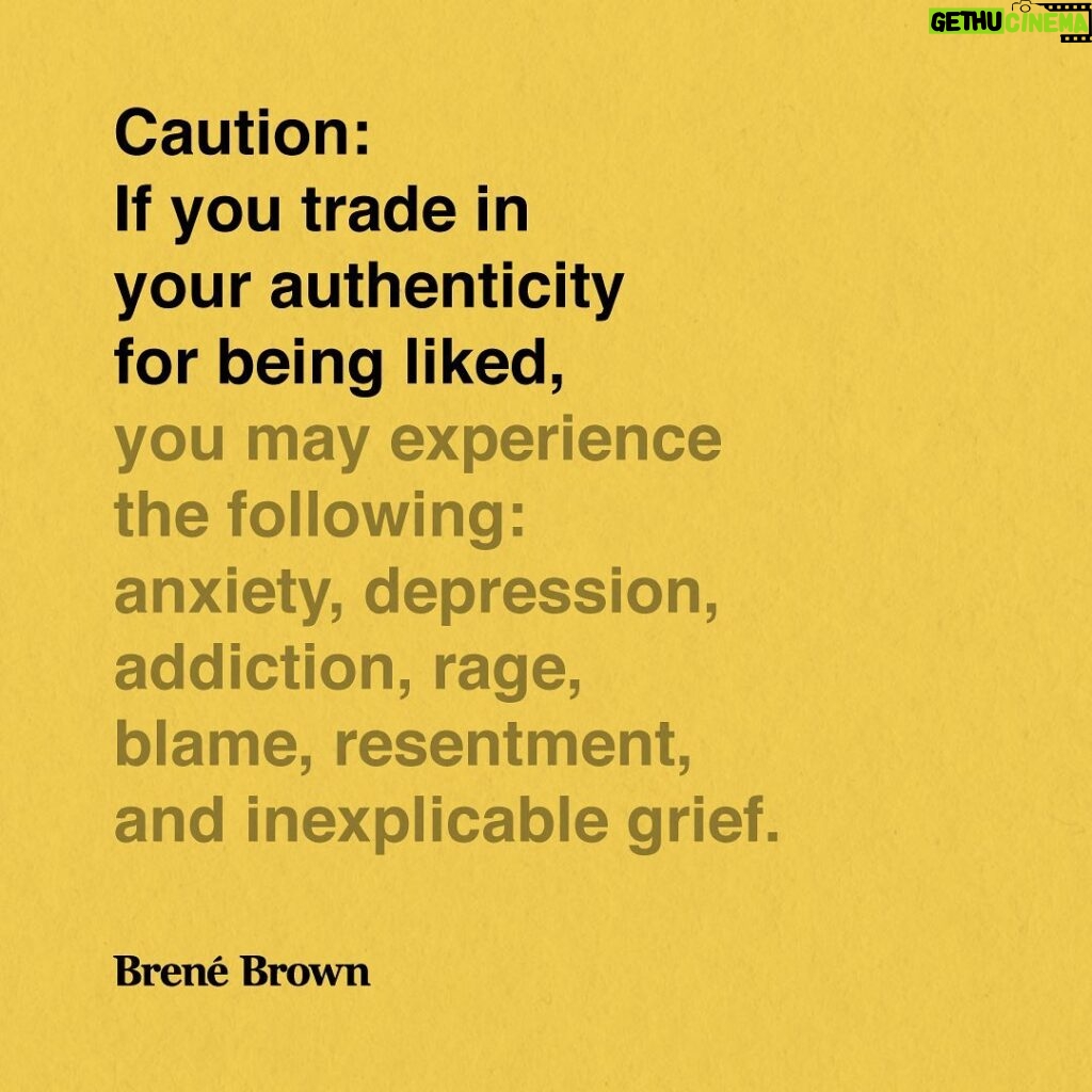 Brené Brown Instagram - Maybe humans should come with a warning label.