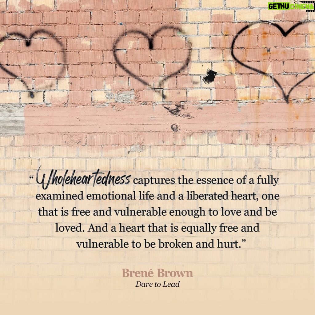 Brené Brown Instagram - The brokenhearted are the bravest among us. They had the courage to love. #daretolead