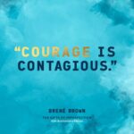 Brené Brown Instagram - One of my favorite things about this book is that so many of us are traveling this dimly-lit-bumpy-ass road together. Tag a friend whose courage has made you braver. Awkward, brave, and kind, friends!