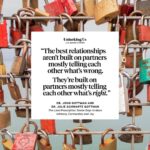 Brené Brown Instagram – Drs. John and Julie Gottman are out with a new book—“The Love Prescription: Seven Days to More Intimacy, Connection, and Joy”—and have graciously agreed to join me on the next two episodes of “Unlocking Us.” (Bonus: Ashley, Barrett, and I will then sit down for a third episode in this series, on October 12, to break down what we’ve learned.)

Sharing a huge learning from the book about what happens when we focus on what’s wrong:

“Here’s what happens in distressed relationships, over and over: We all have needs. We all have valid desires. But we don’t say them. We drop hints. We suggest. We stay safely in the shadows. We hope our partners will ‘just know.’

“We tell ourselves a story about why they should be able to figure it out without us having to say it (‘It’s obvious! It’s just common sense!’), and we believe it. Then, when our partners fail to magically fulfill those needs, we feel resentful. We begin to believe that our partners don’t care, are thinking only about themselves, are too busy for us, or no longer value the relationship as they once did.

“And so we criticize them. ‘You always.’ ‘You never.’ These red flag phrases alert us that a couple is in shaky territory: the negative perspective might be starting to set in.

“They’re scanning for what’s wrong, and losing the capacity to notice what’s right.

“And the end result is criticism, which is when we take aim at who someone fundamentally is, instead of distinguishing between the person and the action.”

Join us for these podcasts on #UnlockingUs—they’re direct, honest, and actionable!