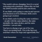 Brené Brown Instagram – This was such a critically important podcast conversation with organizational psychologist and friend @scott.sonenshein that we released it on both “Dare to Lead” and “Unlocking Us” this week.

Our team gathered in person this week for the first time in two years. There was anxiety, grief, joy, awe, connection, curiosity, exhaustion, and exhilaration. Over the past two years, we’ve done amazing work together, we’ve struggled mightily, babies were born, we buried people we love—life has changed us. It’s clear that we’re all new. Even those of us who have been around for over a decade.

For our team, this is a reset, a reevaluation, and a rising. I can’t tell you how much this conversation helped frame this very unique moment in time.