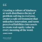 Brené Brown Instagram - In this episode of the “Dare to Lead” podcast, I’m talking with @iamjamesrhee about the transformative power of kindness at work. It blew my mind and reassured my heart. #redhelicopter