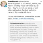 Brené Brown Instagram – The enforceability of this is questionable, but I don’t believe they care about that as much as bullying and dehumanizing people. ⁣
⁣
AND . . . using an attack on children and families to draw attention away from a huge story in Texas today. ⁣
⁣
Remember the winter storm that ended up killing some Texans because our grid didn’t hold? Well, the former chief of Texas’s power grid testified today that Greg Abbott *instructed* officials to charge the maximum amount for power during the winter storm. Texans still owe $3.4 billion. Gouging our most vulnerable citizens during a crisis. Jesus. No, the opposite of Jesus. ⁣
⁣
I stand with the trans community here in Texas and everywhere.