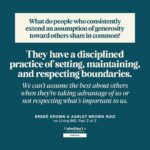 Brené Brown Instagram – I’m so grateful that we’re signing off with Living BIG. It’s a topic near and dear to my heart.

Thank you to my sisters, to the best damn podcast team in the world, and to all of you. You can continue to find all of our podcasts on Spotify.

Stay awkward, brave, and kind. ❤️

Listen at the link in bio.