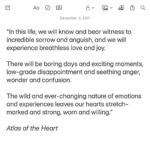 Brené Brown Instagram - I know my heart is stretch-marked and strong. It’s not just worn, but feeling threadbare. And while my heart’s willingness seems to wax and wane these days, I know it’s there. If you’re feeling the same way, just remember that there’s nothing more beautiful than a worn heart that is somehow still willing.