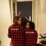 Brenda Song Instagram - With my one and only @claregrant - ready to take on the world in our matching PJs!