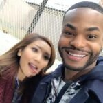 Brenda Song Instagram - Getting super serious on set with @kingbach haha. He's teaching me how to boomerang and all that jazz. #AngryAngel