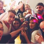Brenda Song Instagram - Epic first #summerslam ! Shout out to @sethgreen ( aka the king of group selfies ) for this amazing night and epic selfie. Haha.
