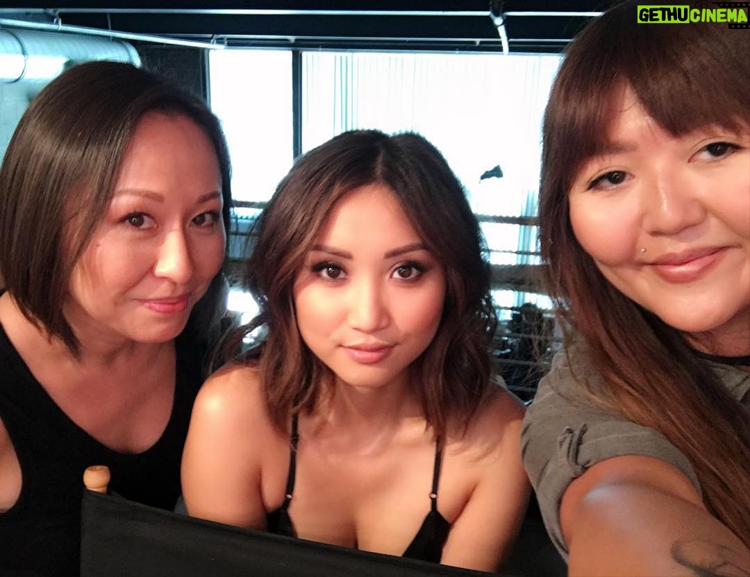 Brenda Song Instagram - Had the best time today with my @kristeeliu & @annaleefiorino !! Thank you for making me feel so purdy today!!💁❤️💋