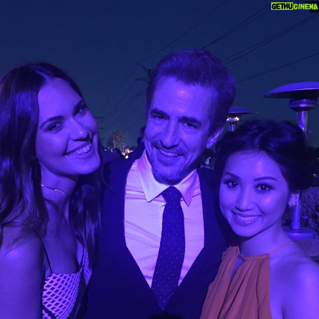 Brenda Song Instagram - Gettin all fancy with @odetteannable #dermotmulroney tonight! @puregeniuscbs