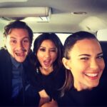 Brenda Song Instagram - On our way to the @cbs upfronts!! #puregenius @odetteannable @augustusprew