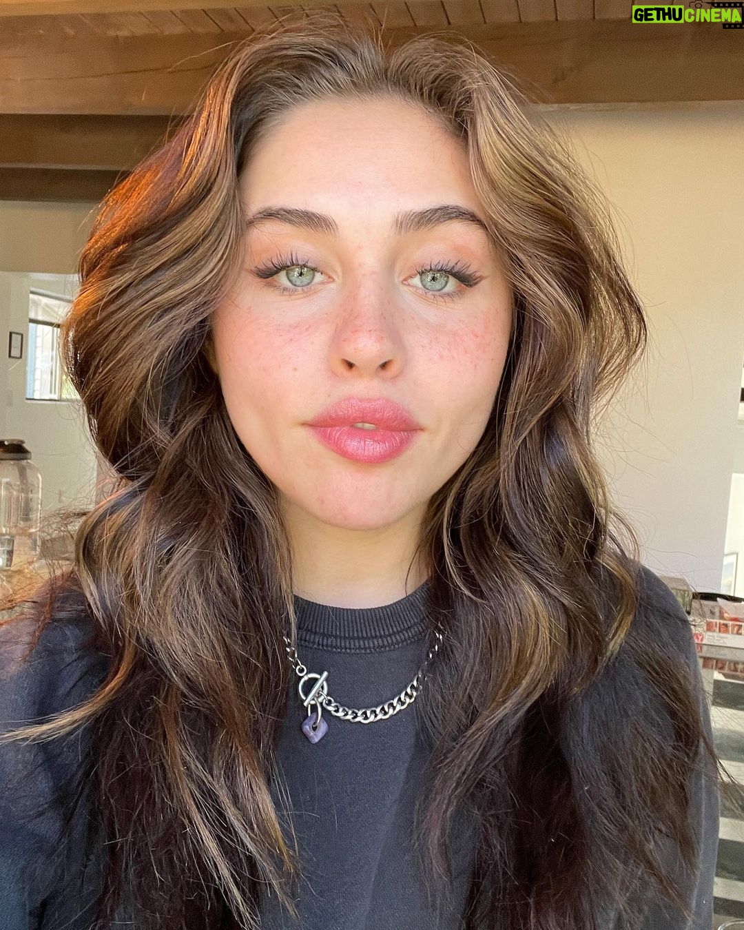 Brenna D'Amico Instagram - I put fake freckles on, my mom thought it was a rash๐๐ Lake Arrowhead, California