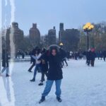 Brenna D'Amico Instagram - SNOWBALL FIGHHTTT!! #snow #nyc #yay Washington Square Park