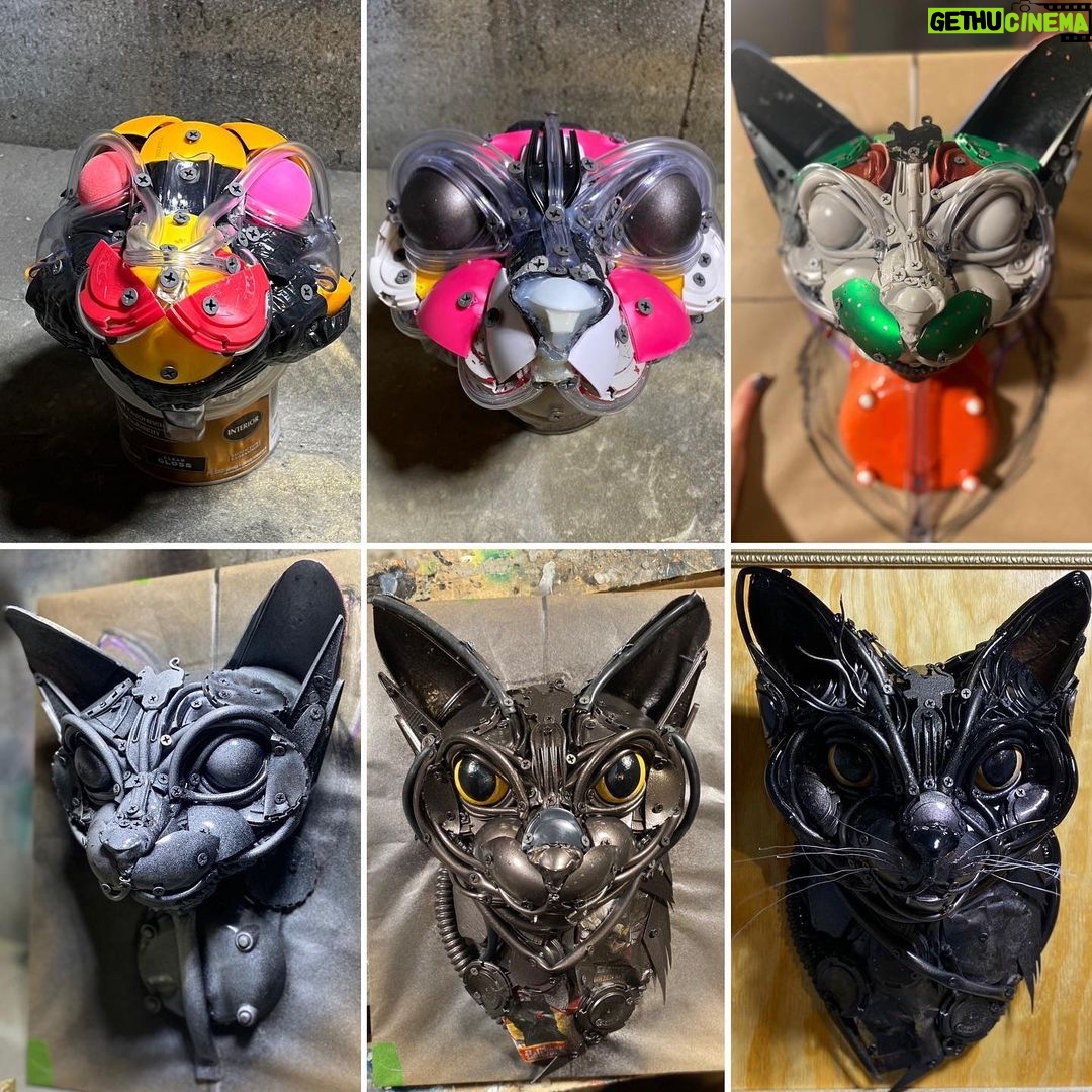 Brian Quinn Instagram - While I stopped doing commissions years ago, there are some opportunities I just can’t say no to. A couple months ago I was commissioned to make a piece for @bqquinn, or if you’re familiar with @impracticaljokersofficial, Q. About a year ago Brian lost his family member and friend, Benjamin Cat. After meeting Brian and learning about not only his relationship with Benjamin but the footprint this cat left in the world making the piece was a no brainer. Benjamin was not only a pet, he was a featured character on the comedic juggernaut Impractical Jokers and a mascot for Brian’s @rubsam_horrmann beer. His image lives on in TV, fan art, digital design, and now.. trash. 🗑️♻️ Thank you so much to Brian and his team for being so kind and open during this process, and a very special thank you to @mikefinoia for introducing my work to these wonderful people. This was amazing. Here’s to opportunity and the bonds we make.