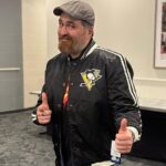 Brian Quinn Instagram - Pittsburgh, thank you. Great audience. And thanks to the @penguins for this sweet jacket. Tomorrow we hit Camden!!!!