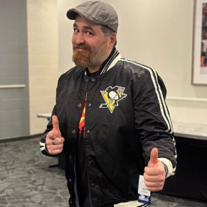 Brian Quinn Instagram - Pittsburgh, thank you.  Great audience.  And thanks to the @penguins for this sweet jacket.  Tomorrow we hit Camden!!!!