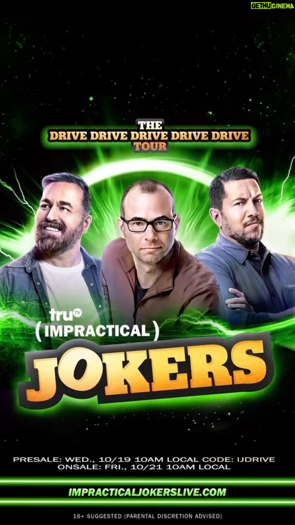 Brian Quinn Instagram - Unlike my pals, I haven’t been touring or on stage in forever. I am so looking forward to getting out there and seeing you guys and having fun once again. You don’t even know. I’ve got the itch! The Impractical Jokers DRIVE DRIVE DRIVE DRIVE DRIVE Tour kicks off Feb 2 2023! Tickets go on sale Friday at 10am local but you can get PRESALE tickets starting tomorrow at 10am local using code IJDRIVE at ImpracticalJokersLive.com #drivedrivedrivedrivedrive #JokersTour @impracticaljokerstour Yes, we will be talking about that puppet drive punishment. I need to get things off my chest about it. Also, the plan is to add dates as we go, so keep checking back to see if we’re coming near you!
