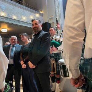 Brian Quinn Instagram - I recently had the absolute honor of being named The 2022 @friendsoffirefighters Person Of The Year.  I hold my time with the @FDNY as one of the most significant and defining periods of my life, so it’s very important to me to still be involved with that community in any way I can. 
The FOF does important support work for firefighters, so if you’re looking for a place to donate to for the holidays, you could do a lot worse. 
Here is me as probationary firefighter way back in 2005 at my beloved Ladder 86, followed by me last month at the award ceremony.  Not a lick of gray hair back then. 
I had friends, family and firehouse guys there to watch me accept the award and I loved it.  Thank you @friendsoffirefighters for the honor.  I am extremely grateful to be involved in your good works.