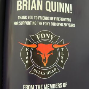 Brian Quinn Instagram - I recently had the absolute honor of being named The 2022 @friendsoffirefighters Person Of The Year.  I hold my time with the @FDNY as one of the most significant and defining periods of my life, so it’s very important to me to still be involved with that community in any way I can. 
The FOF does important support work for firefighters, so if you’re looking for a place to donate to for the holidays, you could do a lot worse. 
Here is me as probationary firefighter way back in 2005 at my beloved Ladder 86, followed by me last month at the award ceremony.  Not a lick of gray hair back then. 
I had friends, family and firehouse guys there to watch me accept the award and I loved it.  Thank you @friendsoffirefighters for the honor.  I am extremely grateful to be involved in your good works.