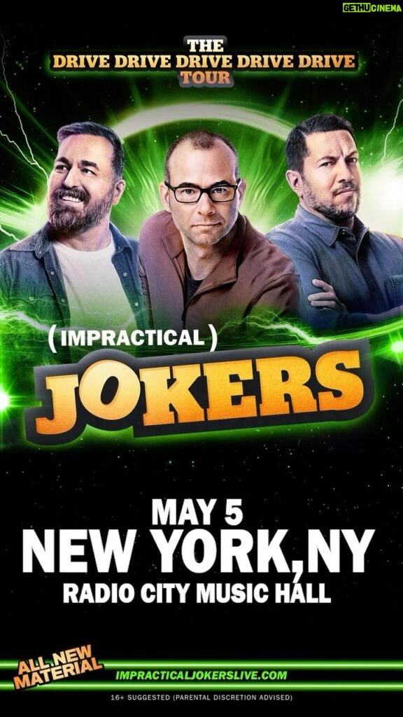 Brian Quinn Instagram - We are RETURNING TO RADIO CITY MUSIC HALL!! Sunday May 5th! Pre-sale starts tomorrow using code IJDRIVE on www.impracticaljokerslive.com