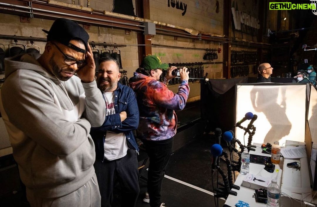 Brian Quinn Instagram - On tonight’s episode of Impractical Jokers we are joined by a personal hero and legendary fellow Staten Islander - M-E-T-H-O-D Man!!!!!! Talk about a dream come true! Growing up on Staten Island, the Wu Tang Clan meant everything to us. Sometimes it seemed like they were the only thing people respected about Staten Island. It was an honor, a pleasure and a privilege to have him on and I am eternally grateful to @methodmanofficial for coming to play with us. That being said, you gotta tune in to see whats happening in this photo. It is insane. @impracticaljokersofficial #impracticaljokers