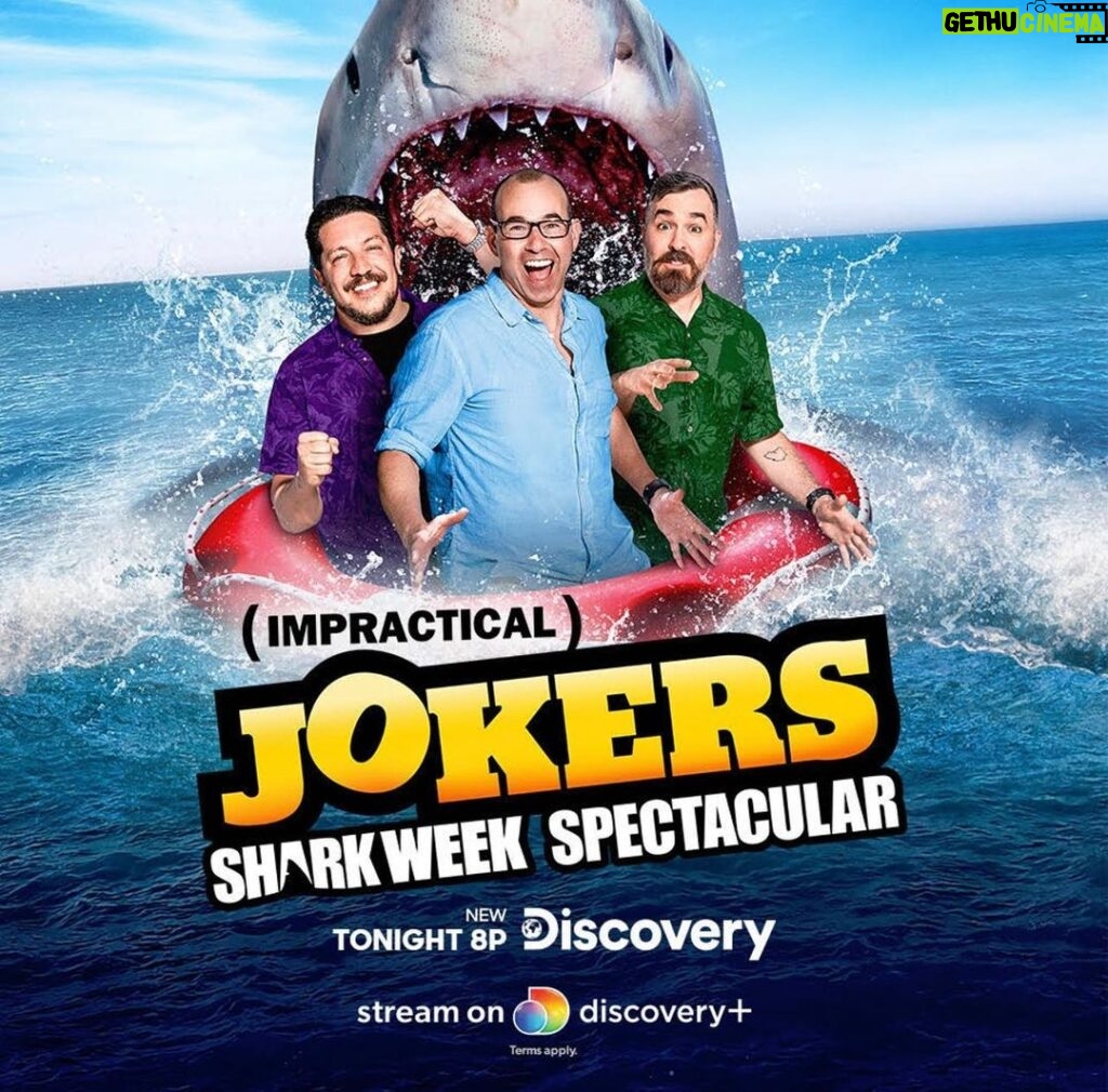 Brian Quinn Instagram - Tonight airs our very own Shark Week special. It’s on at 8pm on @discovery. I shaved my beard for a joke in this one. It might be the last time you see my naked face ever again. Turns out I look hideous without my beard. #sharkweek #impracticaljokers