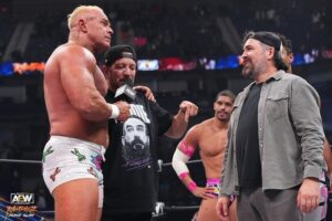 Brian Quinn Instagram - Took part in a Scissor Party this past week.  @bowens_official brought @salvulcano and I into the ring and I couldn’t be more grateful.  We had such fun with these absolute legends. Thanks to @aew for sending these pictures over.