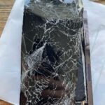 Brian Quinn Instagram - This is my phone after a particularly vicious morning. A car ran it over. If I’m not answering texts or calls for a couple of days, this is why. Go back up your phone now. Trust me.