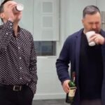 Brian Quinn Instagram - I’m not gonna lie, I got pretty bombed w @bqquinn taping @impracticaljokersofficial I had a blast and still have that bottle, that the fellas signed. SUBSCRIBE! Link in BIO #impracticaljokers
