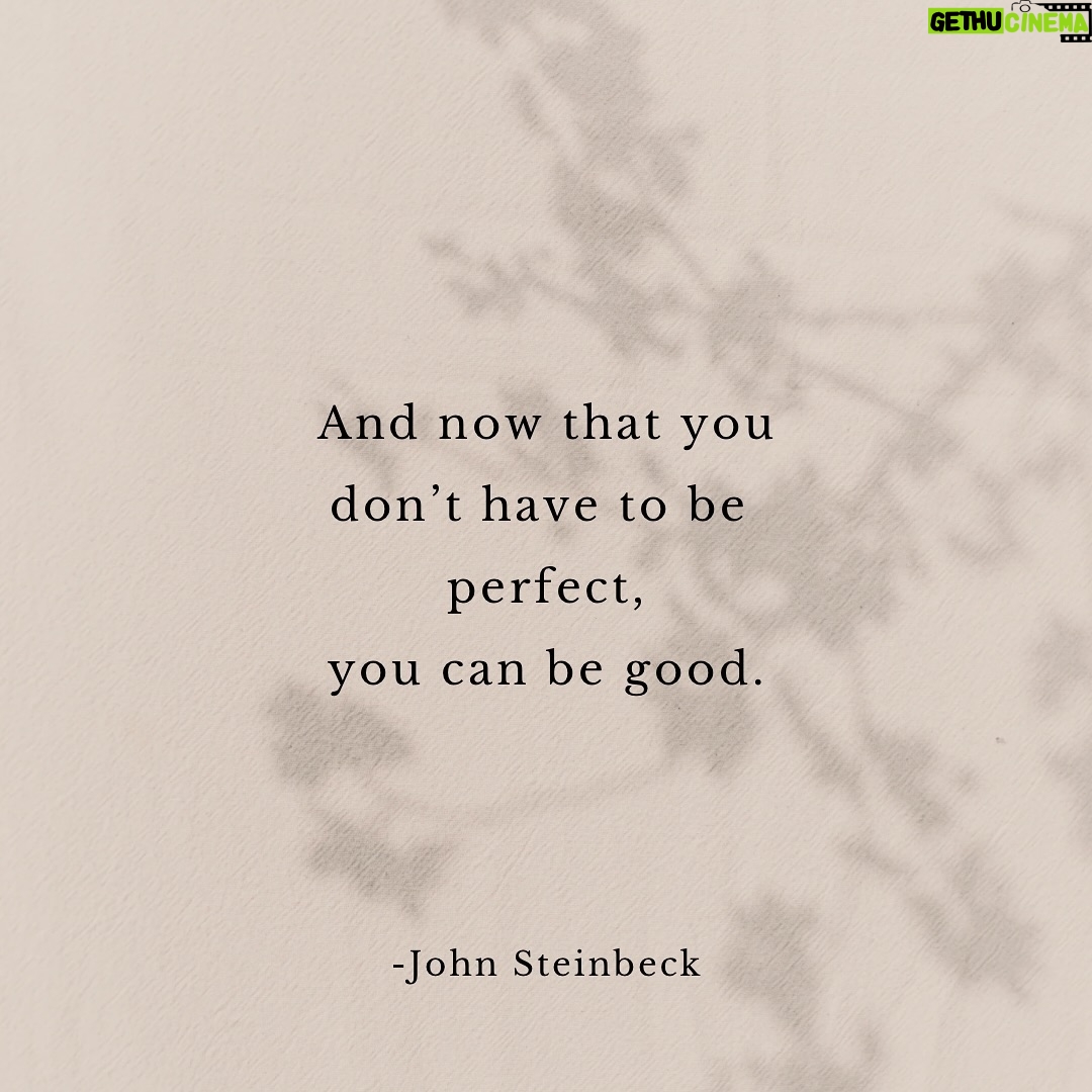Brie Garcia Instagram - This was a quote we used recently for Inspiration & Aspiration on @thenikkiandbrieshow and it really stuck with me…striving to be good, not perfect 💛 #mindfulmonday