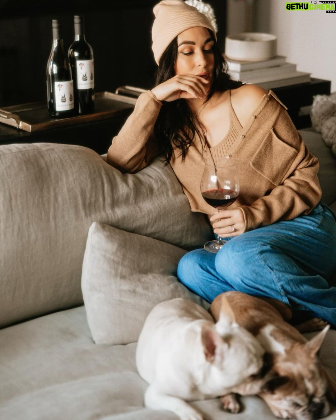 Brie Garcia Instagram - Cozy night-in vibes please ❤️ @bonitabonitawine