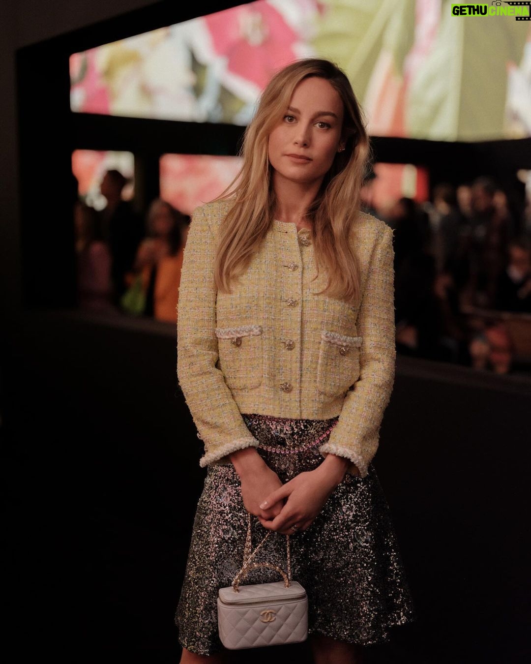 Brie Larson Instagram - Life is but a dream at the @chanelofficial show #PFW #CHANELSpringSummer