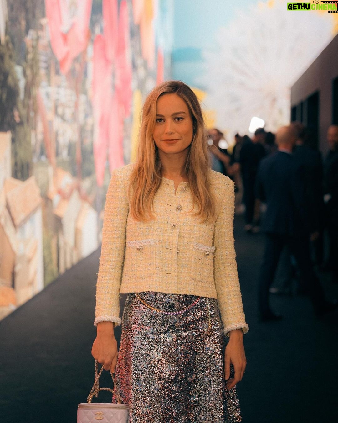 Brie Larson Instagram - Life is but a dream at the @chanelofficial show #PFW #CHANELSpringSummer