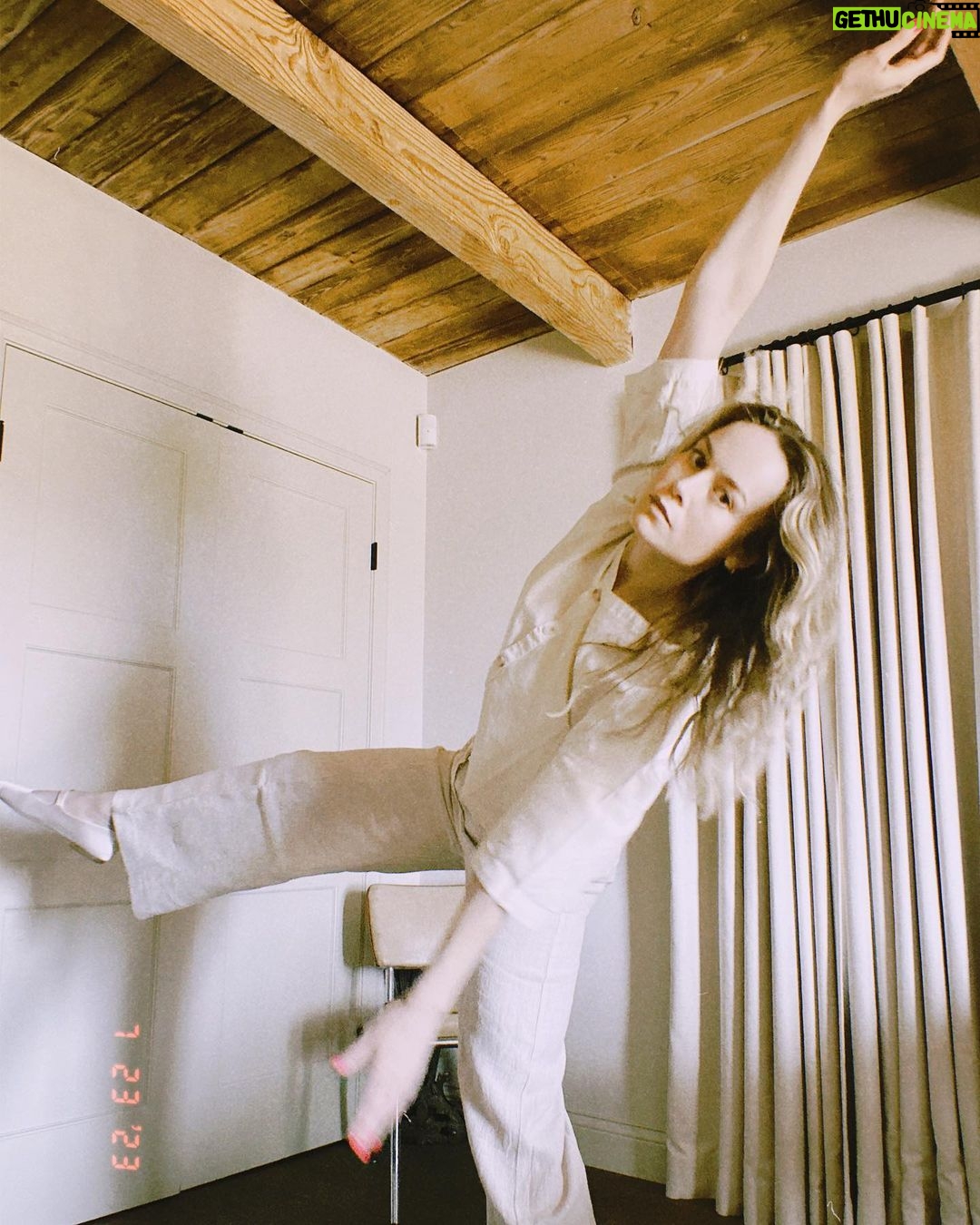 Brie Larson Instagram - a delicate balancing act