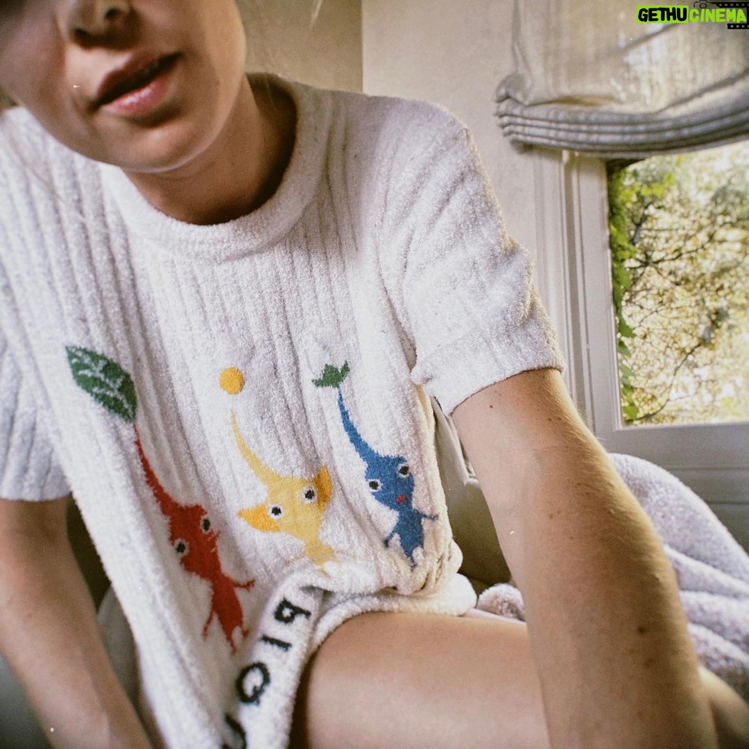 Brie Larson Instagram - I call this private label Pikmin (the hottest fall fashion trend)