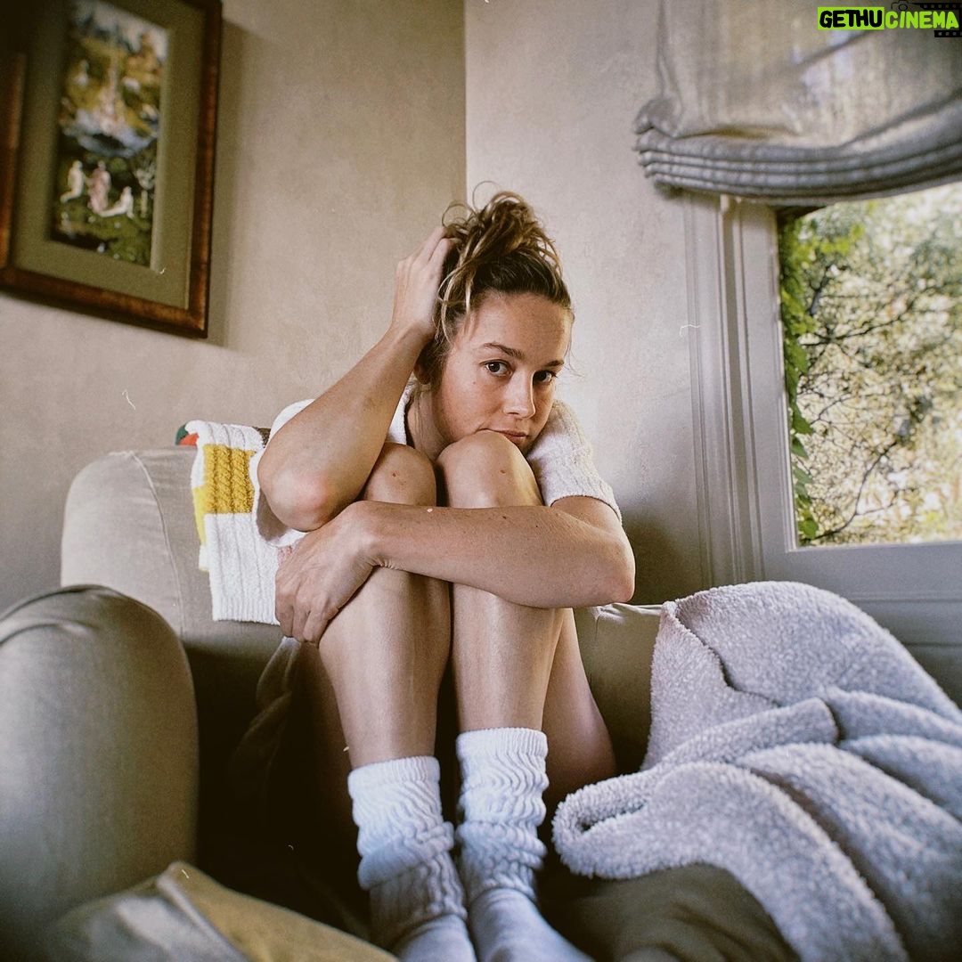 Brie Larson Instagram - I call this private label Pikmin (the hottest fall fashion trend)