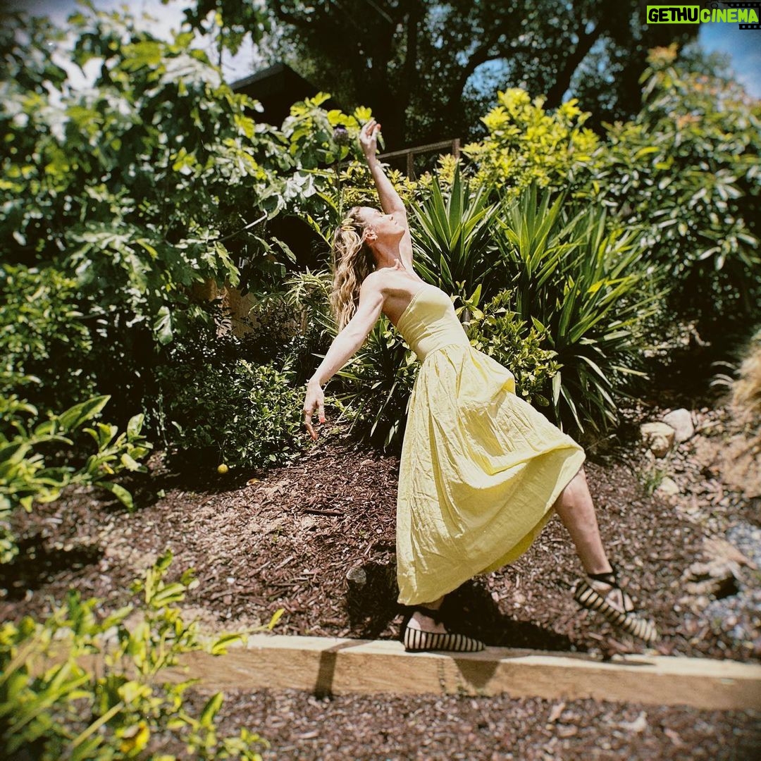 Brie Larson Instagram - Sometimes you gotta change your fantasy and dance in the backyard.