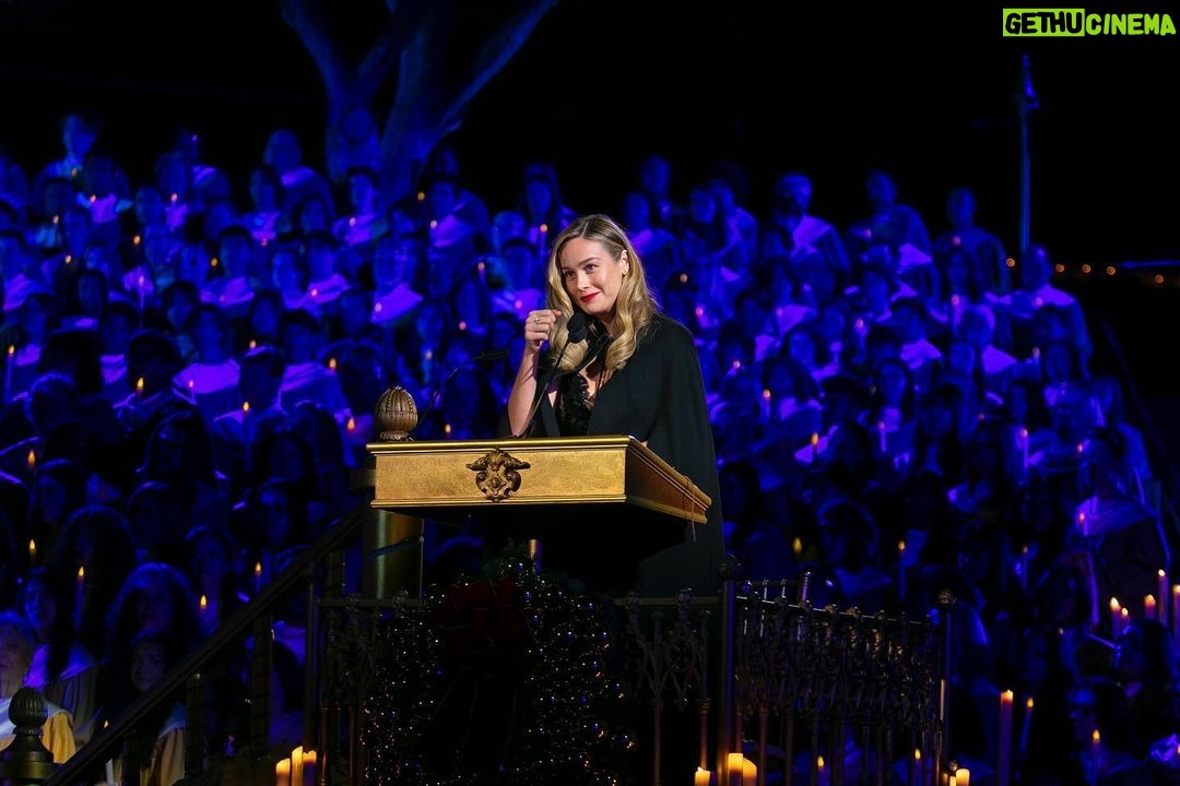 Brie Larson Instagram - What a joy to kick off the holiday season at @disneyland hosting their Candlelight Ceremony 🕯️🎄