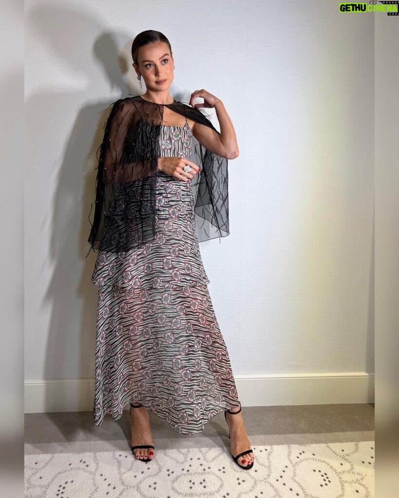 Brie Larson Instagram - a perfect dress for the Women in Motion Dinner 🖤 📸 @virgile.guinard & @ninapark