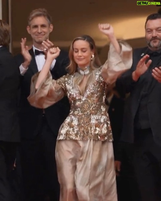 Brie Larson Instagram - Linking hands with my fellow Jurors—creatives I deeply admire with backgrounds and heritages different from mine was moving beyond words. I cannot wait to discuss the films from this festival with them. Thank you, @FestivaldeCannes. And congrats to all who have films playing at this festival.