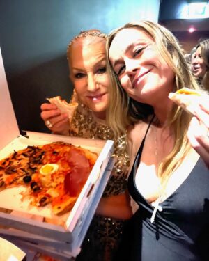 Brie Larson Instagram - wouldn’t be a proper premiere in Rome without pizza 🍕 #FastX out everywhere May 19