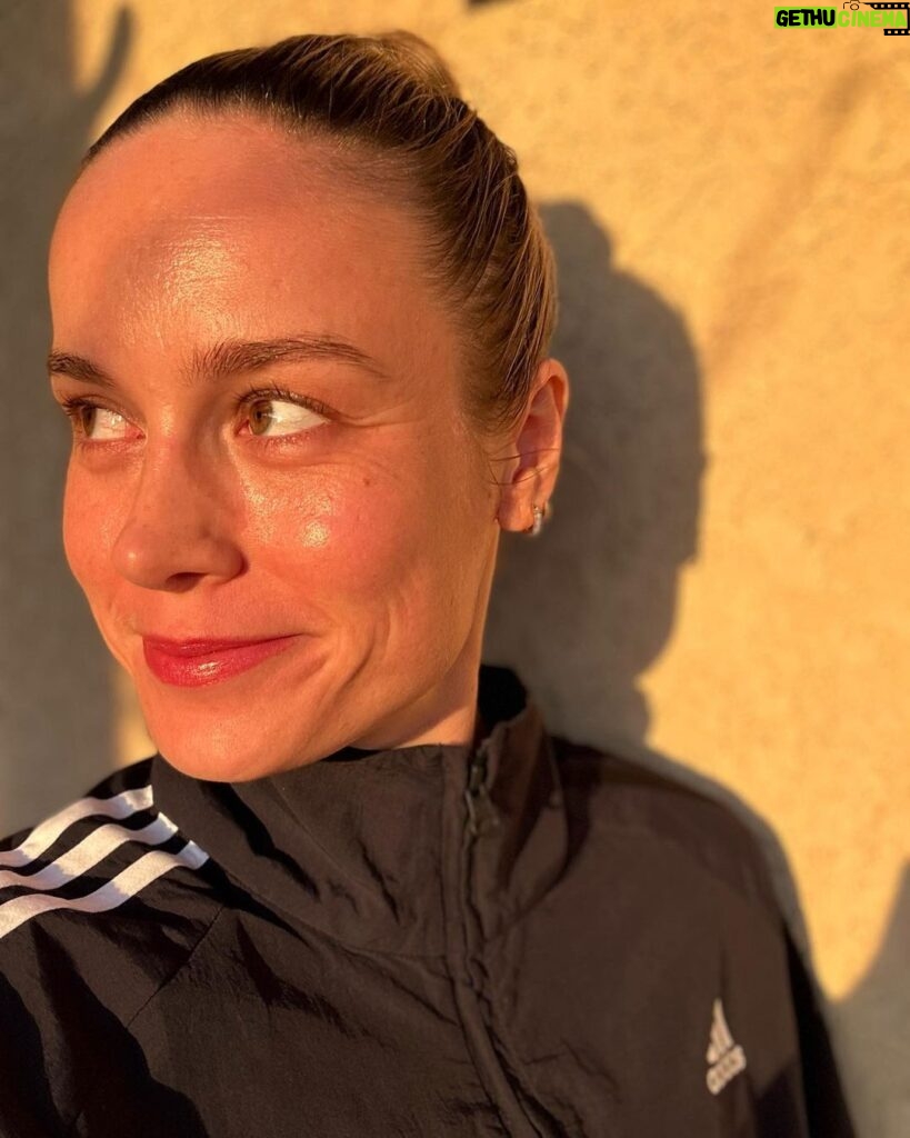 Brie Larson Instagram - golden hour glow