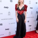 Brie Larson Instagram – @rodarte has my heart ❤️🖤 
Honored to present @kateandlauramulleavy the award for Designers of the Year at the #FLAs 

Glam: 
@samanthamcmillen_stylist 
@brycescarlett 
@yukari.makeup 
@melanie.bauer.style