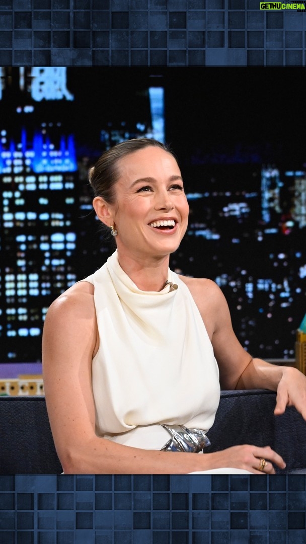 Brie Larson Instagram - @brielarson talks about working with her bestie @samuelljackson on the set of #TheMarvels! #FallonTonight The Tonight Show Starring Jimmy Fallon