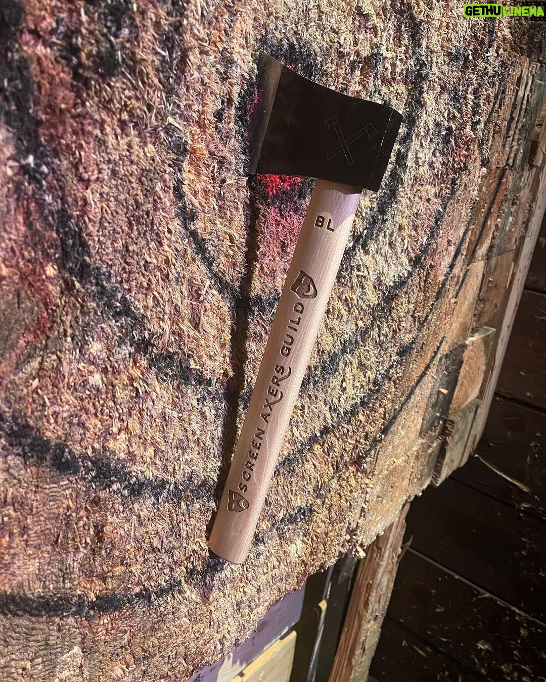 Brie Larson Instagram - Axe throwing: grandparent approved Mo's House Of Axe